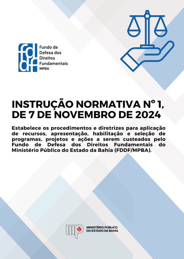 Instrução Normativa n. 1, de 7 de novembro de 2024