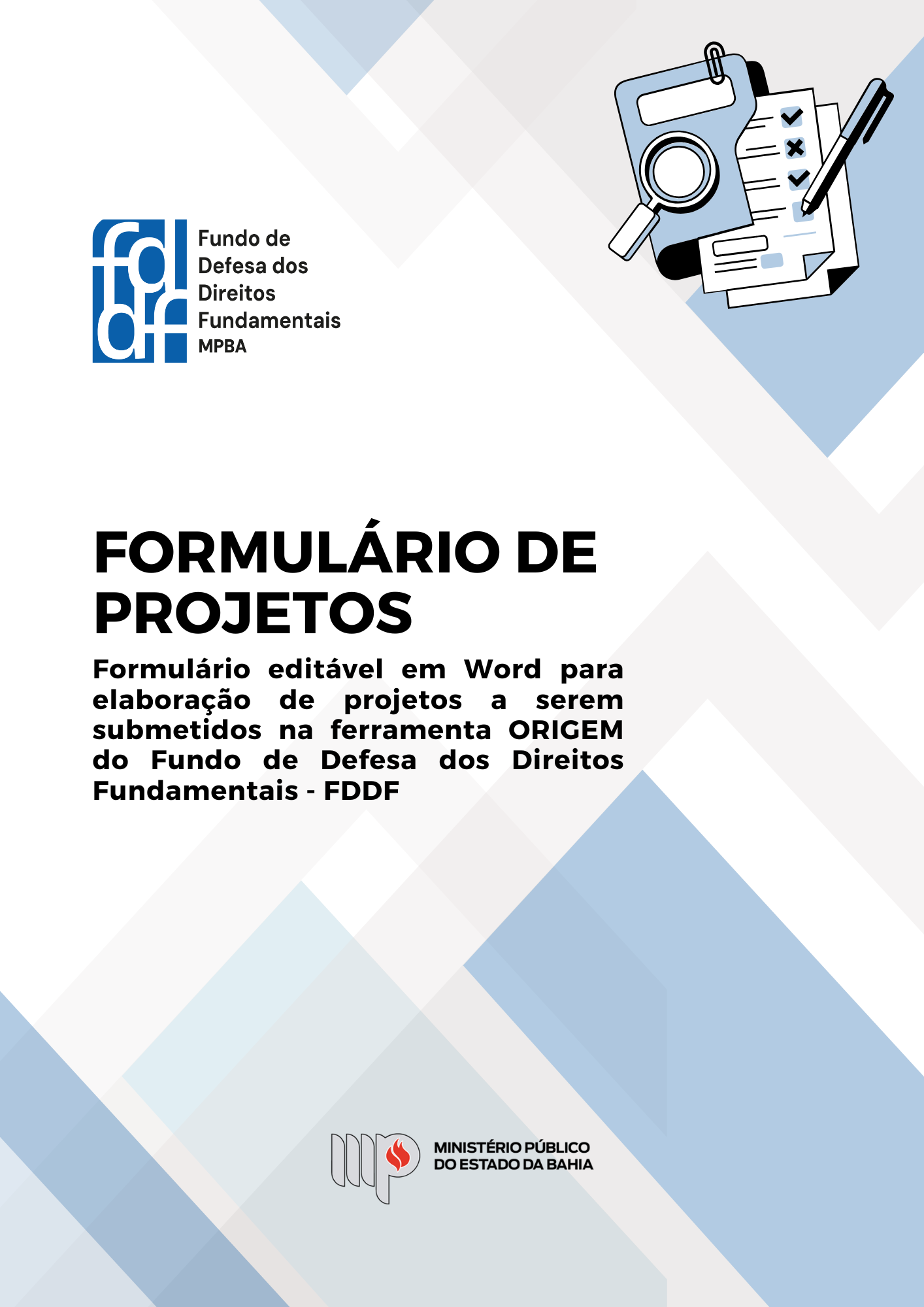 Formulário de apresentação de projetos